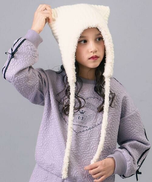 nexchic / ネクシック ニットキャップ | ボンボン耳付きニット帽 | 詳細1