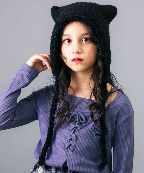 nexchic / ネクシック ニットキャップ | ボンボン耳付きニット帽 | 詳細7