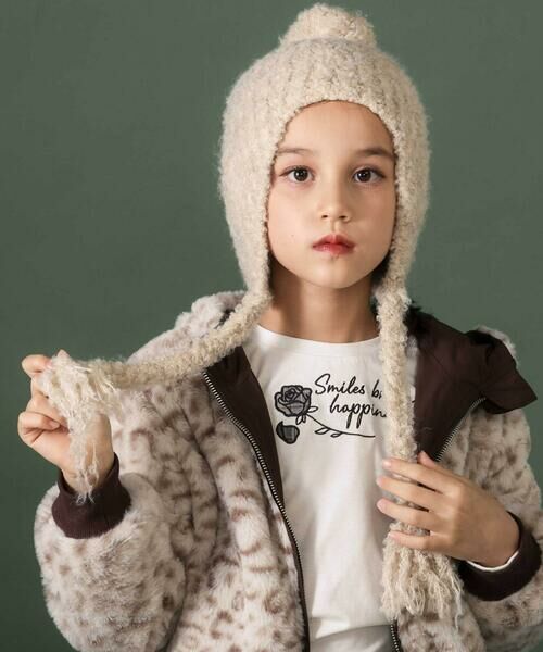 nexchic / ネクシック ニットキャップ | ボンボン耳付きニット帽 | 詳細12