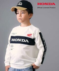 nexchic / ネクシック Tシャツ | 【Hondaｘnexchic】ロゴプリント天竺長袖Tシャツ(110~150cm)