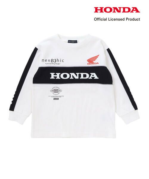 nexchic / ネクシック Tシャツ | 【Hondaｘnexchic】ロゴプリント天竺長袖Tシャツ(110~150cm) | 詳細4