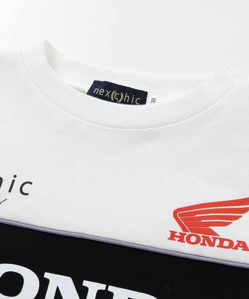 nexchic / ネクシック Tシャツ | 【Hondaｘnexchic】ロゴプリント天竺長袖Tシャツ(110~150cm) | 詳細6