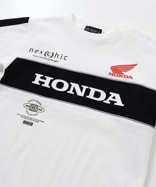 nexchic / ネクシック Tシャツ | 【Hondaｘnexchic】ロゴプリント天竺長袖Tシャツ(110~150cm) | 詳細7