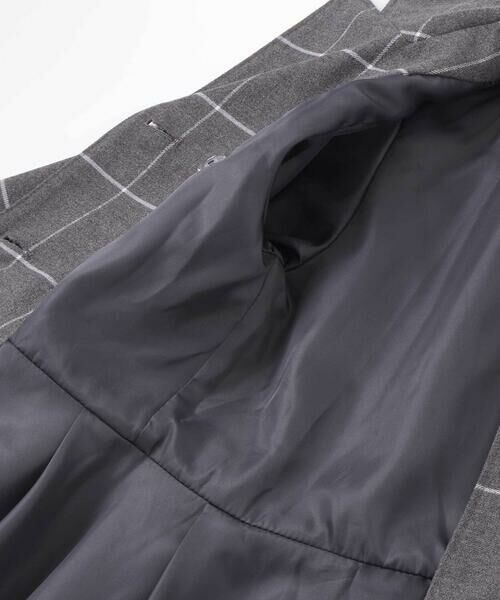 nexchic / ネクシック ミニ丈・ひざ丈ワンピース | ファー付きツイル＆チェックコートワンピース(110~150cm) | 詳細20