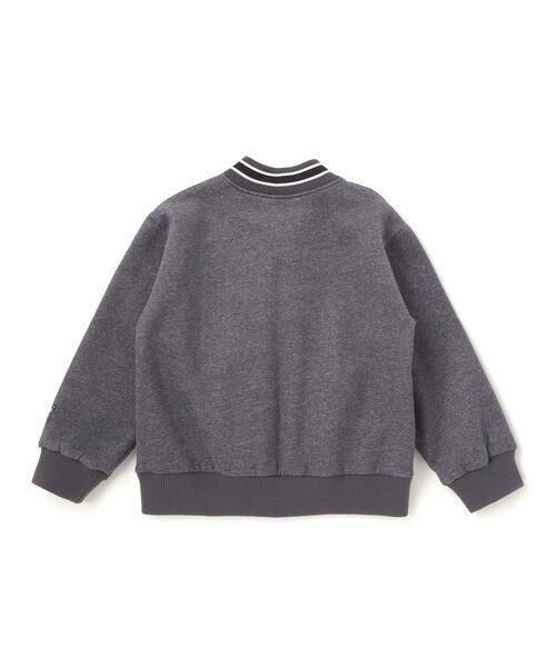 nexchic / ネクシック ノーカラージャケット | ロゴバッチ裏ジャギー裏毛スタジャン(110~150cm) | 詳細10