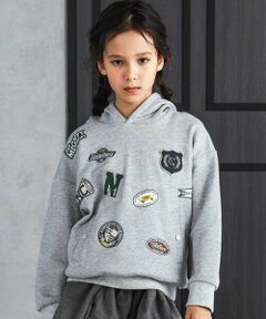 nexchic / ネクシック パーカー | ロゴバッチ裏毛フーディ(110~150cm)