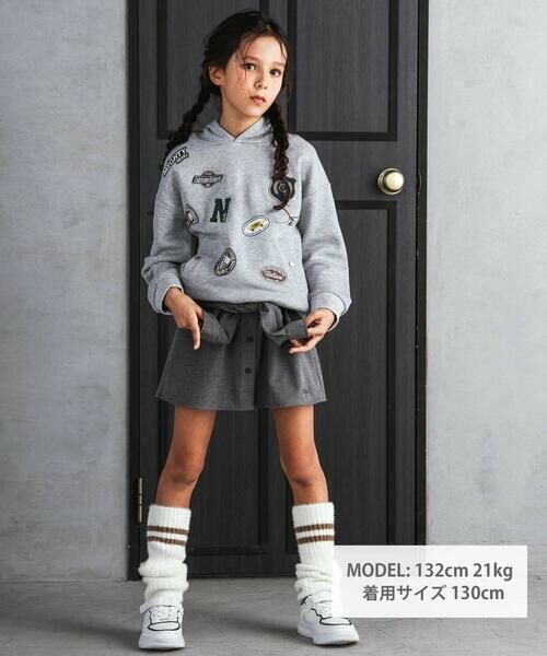 nexchic / ネクシック パーカー | ロゴバッチ裏毛フーディ(110~150cm) | 詳細9