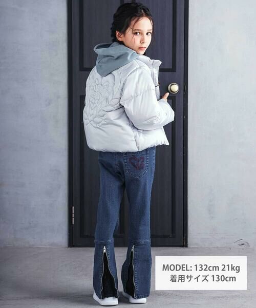 nexchic / ネクシック チノ・ワークパンツ | ツイル＆デニムジッパー付きパンツ(110~150cm) | 詳細6