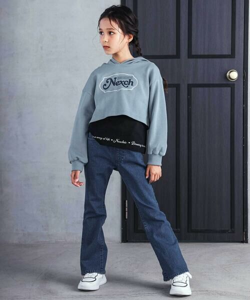 nexchic / ネクシック チノ・ワークパンツ | ツイル＆デニムジッパー付きパンツ(110~150cm) | 詳細7