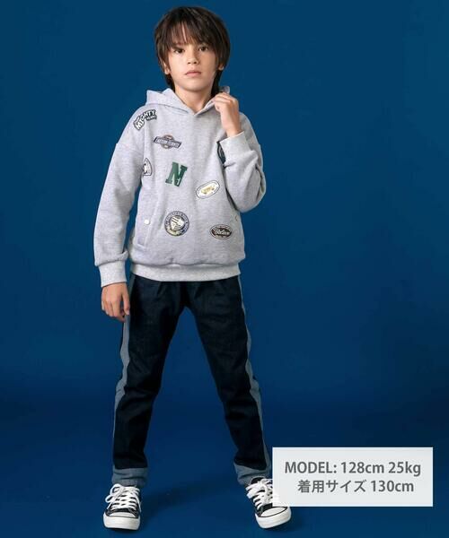 nexchic / ネクシック チノ・ワークパンツ | ツイル＆デニムテーパートパンツ(110~150cm) | 詳細1