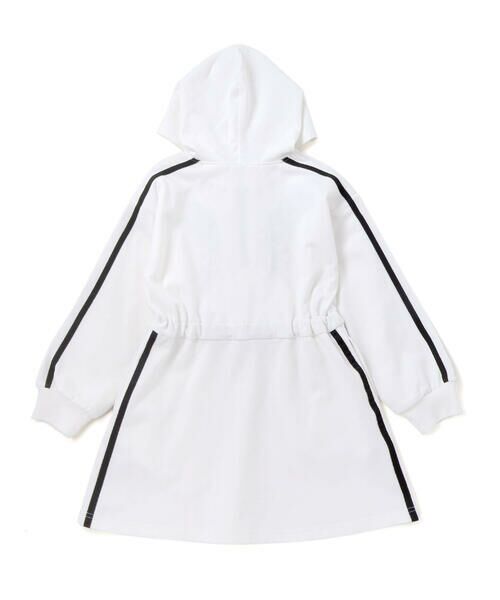 nexchic / ネクシック ミニ丈・ひざ丈ワンピース | バタフライパッチフード付き裏毛ワンピース(110~150cm) | 詳細5