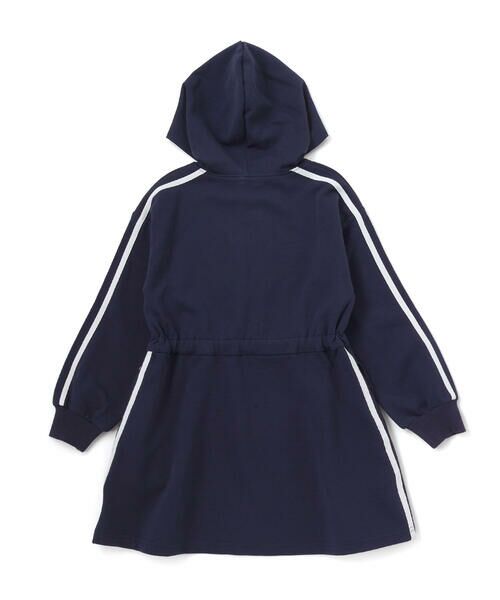 nexchic / ネクシック ミニ丈・ひざ丈ワンピース | バタフライパッチフード付き裏毛ワンピース(110~150cm) | 詳細7