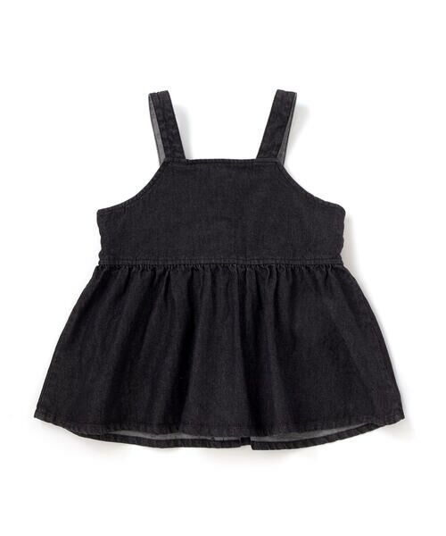 nexchic / ネクシック その他トップス | デニムビスチェ＋タック入り太パンツセットアップ(110~150cm) | 詳細7