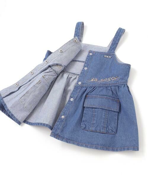 nexchic / ネクシック その他トップス | デニムビスチェ＋タック入り太パンツセットアップ(110~150cm) | 詳細16