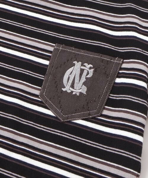 nexchic / ネクシック Tシャツ | ロゴ入り長袖Tシャツ＋マルチボーダー半袖Tシャツセット(110~150cm) | 詳細11