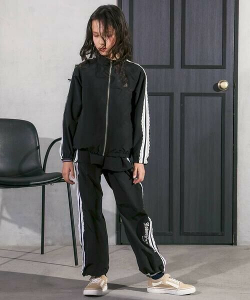 nexchic / ネクシック ノーカラージャケット | レースライン入りタフタジャケット(110~150cm) | 詳細2