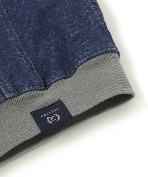 nexchic / ネクシック ブルゾン | タフタｘデニムドッキングブルゾン(110~150cm) | 詳細16