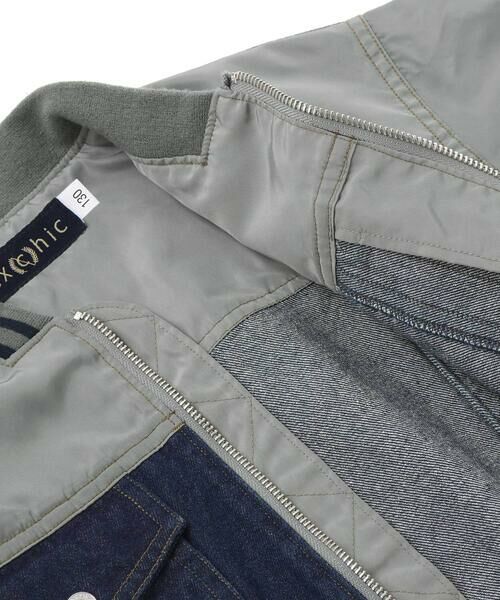 nexchic / ネクシック ブルゾン | タフタｘデニムドッキングブルゾン(110~150cm) | 詳細18
