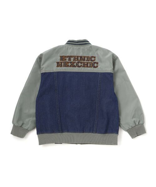 nexchic / ネクシック ブルゾン | タフタｘデニムドッキングブルゾン(110~150cm) | 詳細9