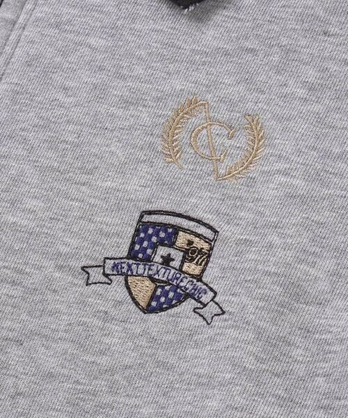 nexchic / ネクシック ポロシャツ | ミニ裏毛ハーフジップロゴ刺しゅうポロシャツ(110~150cm) | 詳細14