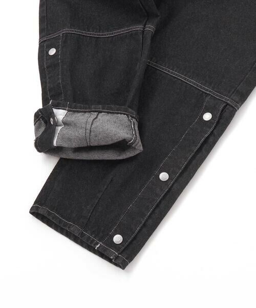 nexchic / ネクシック デニムパンツ | ボタンスリット開きワイドデニムパンツ(110~150cm) | 詳細11