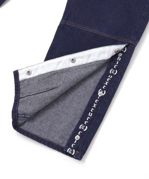 nexchic / ネクシック デニムパンツ | ボタンスリット開きワイドデニムパンツ(110~150cm) | 詳細20