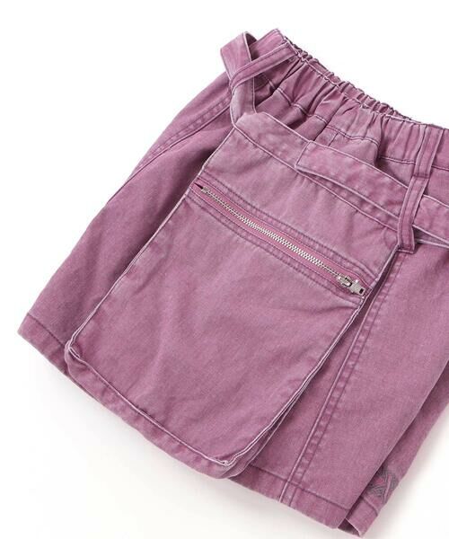 nexchic / ネクシック ショート・ハーフ・半端丈パンツ | ツイルヒョウ柄デニムショートパンツ(110~150cm) | 詳細7