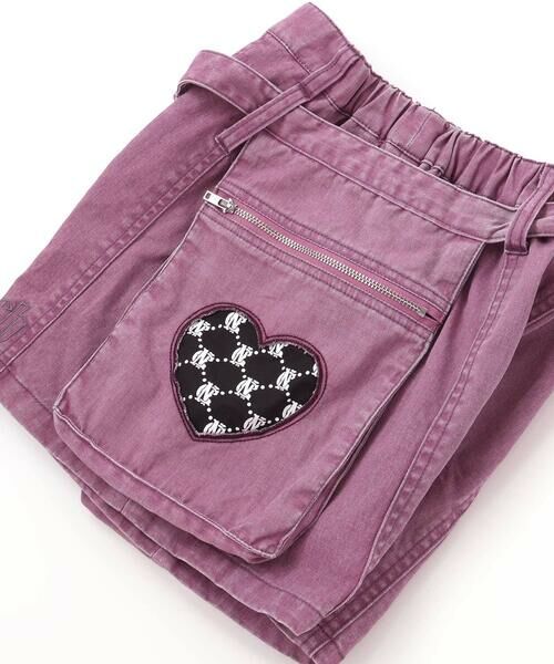 nexchic / ネクシック ショート・ハーフ・半端丈パンツ | ツイルヒョウ柄デニムショートパンツ(110~150cm) | 詳細6