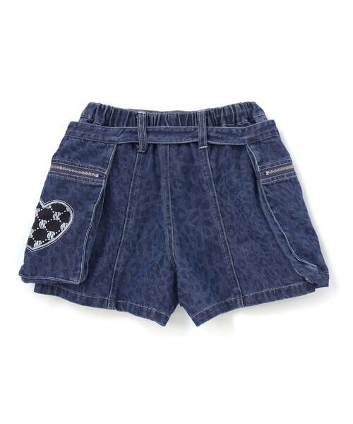 nexchic / ネクシック ショート・ハーフ・半端丈パンツ | ツイルヒョウ柄デニムショートパンツ(110~150cm) | 詳細12