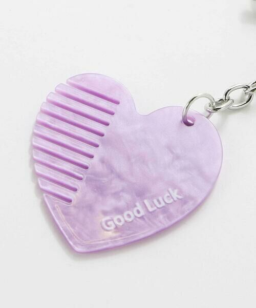 nexchic / ネクシック キーホルダー・ストラップ | ハートフラワーミラー＆ハートコーム付きストラップ | 詳細5