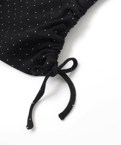 nexchic / ネクシック Tシャツ | スクエアネックサイドギャザーテレコ長袖Tシャツ(110~150cm) | 詳細10