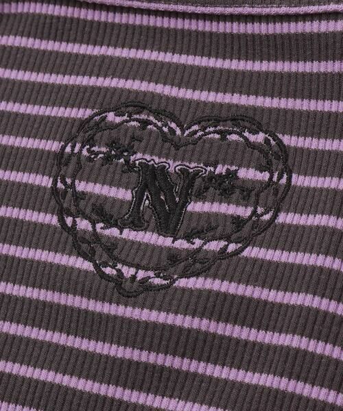 nexchic / ネクシック Tシャツ | スクエアネックサイドギャザーテレコ長袖Tシャツ(110~150cm) | 詳細18