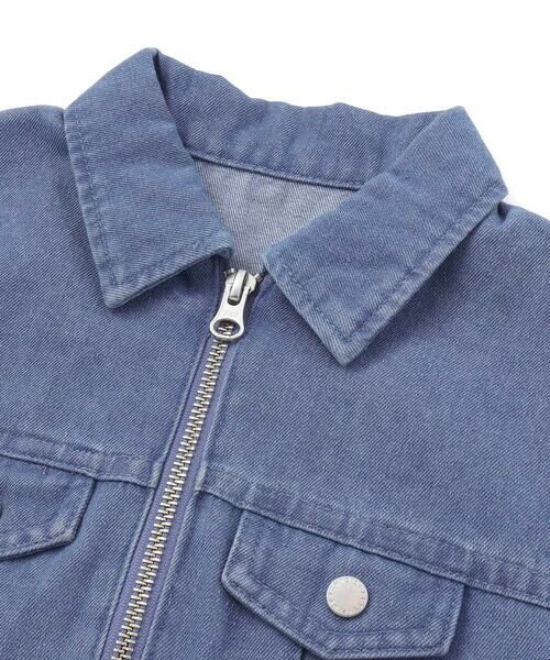 nexchic / ネクシック ミニ丈・ひざ丈ワンピース | プリンセスラインレースアップデニム＆ツイルワンピース(110~150cm) | 詳細2