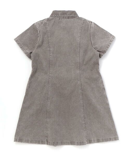 nexchic / ネクシック ミニ丈・ひざ丈ワンピース | プリンセスラインレースアップデニム＆ツイルワンピース(110~150cm) | 詳細15