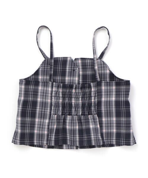 nexchic / ネクシック Tシャツ | チェックビスチェ＋スパンテレコ半袖Ｔシャツセット(110~150cm) | 詳細5