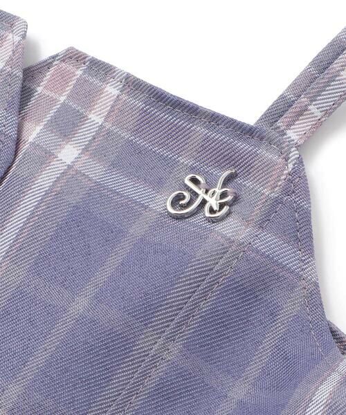 nexchic / ネクシック Tシャツ | チェックビスチェ＋スパンテレコ半袖Ｔシャツセット(110~150cm) | 詳細17