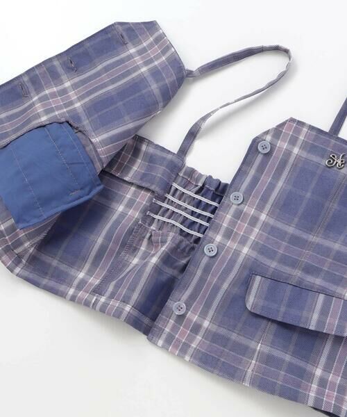 nexchic / ネクシック Tシャツ | チェックビスチェ＋スパンテレコ半袖Ｔシャツセット(110~150cm) | 詳細21