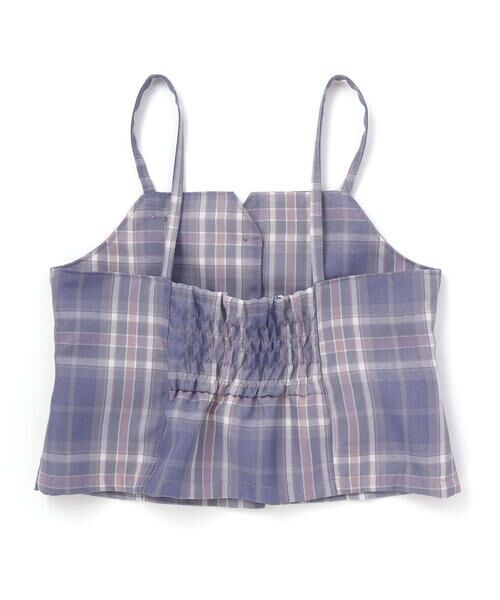 nexchic / ネクシック Tシャツ | チェックビスチェ＋スパンテレコ半袖Ｔシャツセット(110~150cm) | 詳細12