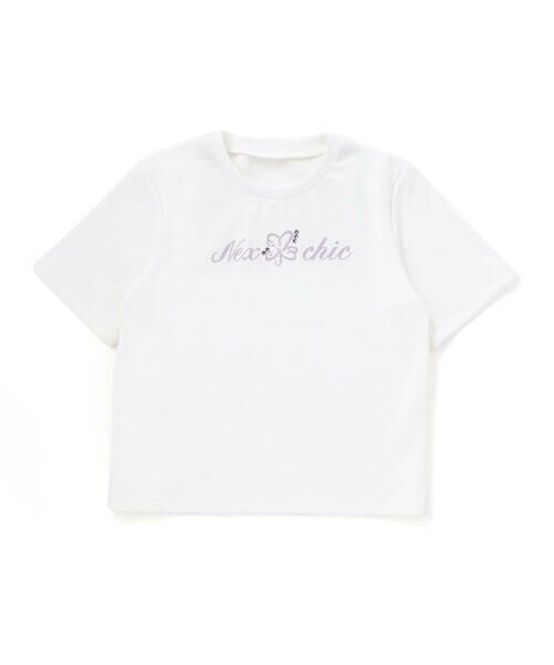 nexchic / ネクシック Tシャツ | チェックビスチェ＋スパンテレコ半袖Ｔシャツセット(110~150cm) | 詳細13