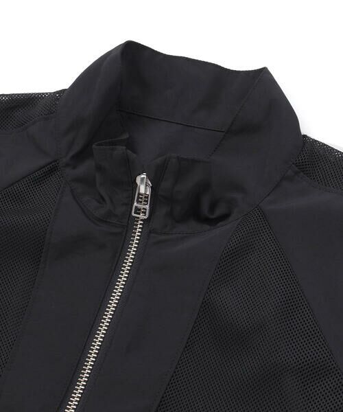 nexchic / ネクシック ノーカラージャケット | メッシュ切り替えタフタジップアップジャケット(110~150cm) | 詳細15