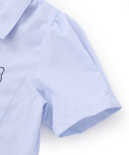 nexchic / ネクシック シャツ・ブラウス | ネクタイ付きブロード半袖シャツ(110~150cm) | 詳細13