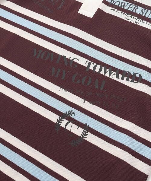 nexchic / ネクシック ポロシャツ | プリントカノコボーダーポロシャツ(110~150cm) | 詳細12