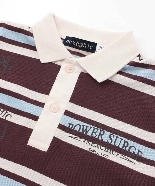 nexchic / ネクシック ポロシャツ | プリントカノコボーダーポロシャツ(110~150cm) | 詳細7