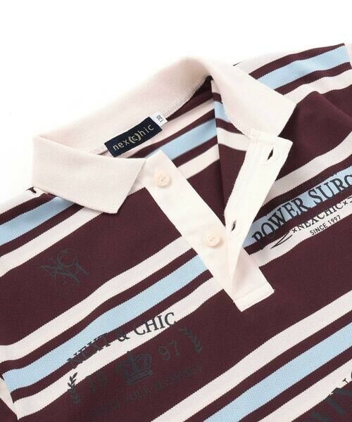 nexchic / ネクシック ポロシャツ | プリントカノコボーダーポロシャツ(110~150cm) | 詳細8