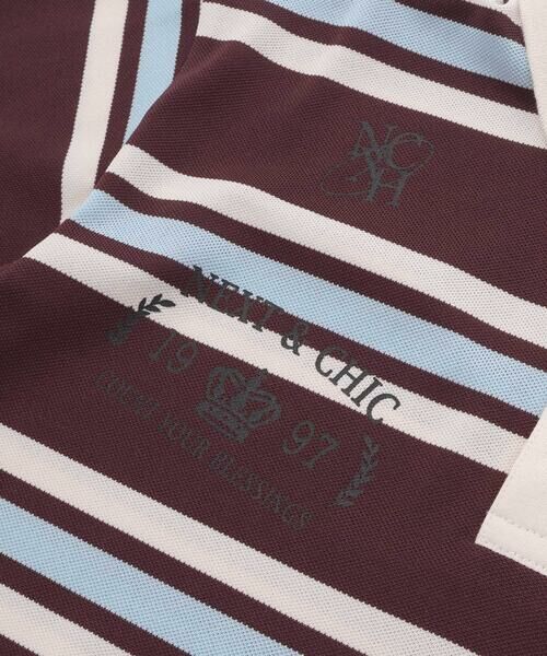 nexchic / ネクシック ポロシャツ | プリントカノコボーダーポロシャツ(110~150cm) | 詳細9