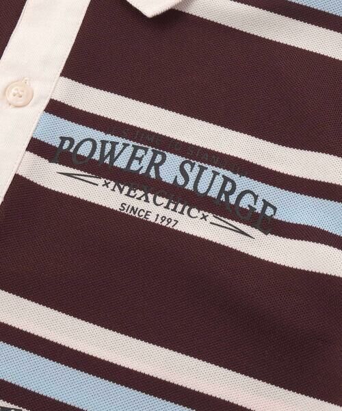 nexchic / ネクシック ポロシャツ | プリントカノコボーダーポロシャツ(110~150cm) | 詳細10