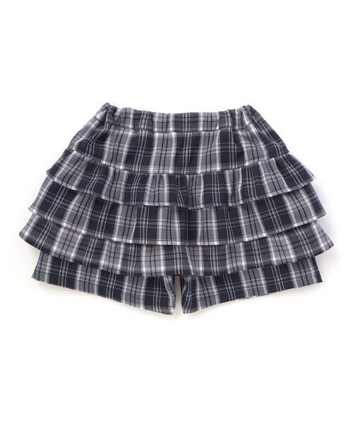 nexchic / ネクシック その他パンツ | バックフリルプリーツチェックツイルスカパン(110~150cm) | 詳細6