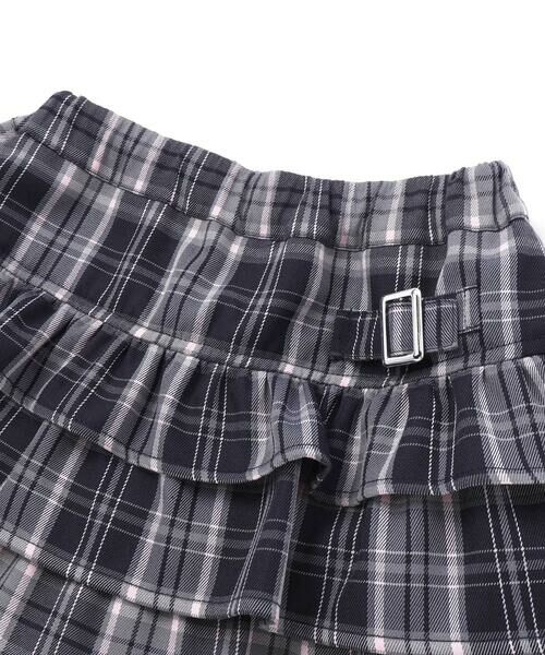 nexchic / ネクシック その他パンツ | バックフリルプリーツチェックツイルスカパン(110~150cm) | 詳細7