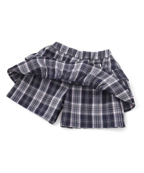 nexchic / ネクシック その他パンツ | バックフリルプリーツチェックツイルスカパン(110~150cm) | 詳細12