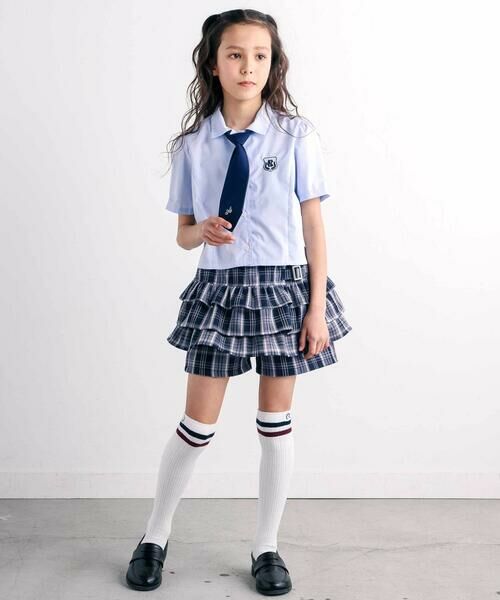 nexchic / ネクシック その他パンツ | バックフリルプリーツチェックツイルスカパン(110~150cm) | 詳細3